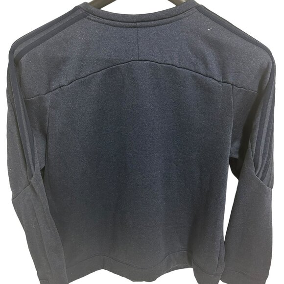 Adidas Michigan Wolverines Crew Neck Sweatshirt Graphic Logo Size XL Blue - Picture 6 of 6